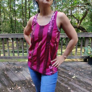 The Limited, dressy sequinned tank top, size XS